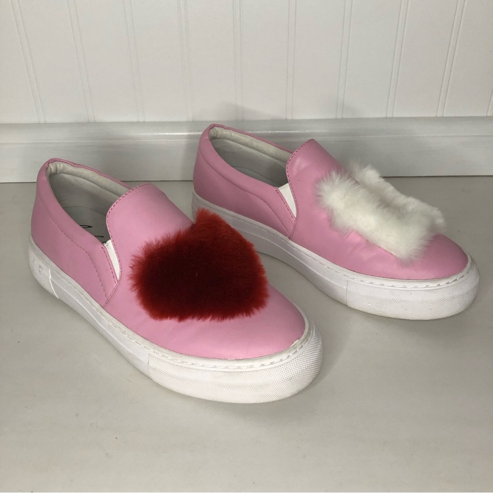Joshua Sanders Love U Leather Sneakers